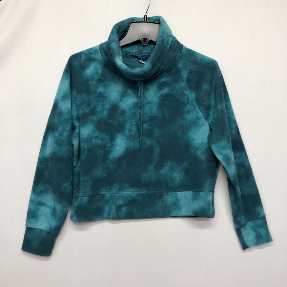 Old Navy Women Funnel Neck Cropped Microfleece Sweatshirt Size Small M119 -21